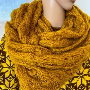 100% Mohair Infinity Scarf